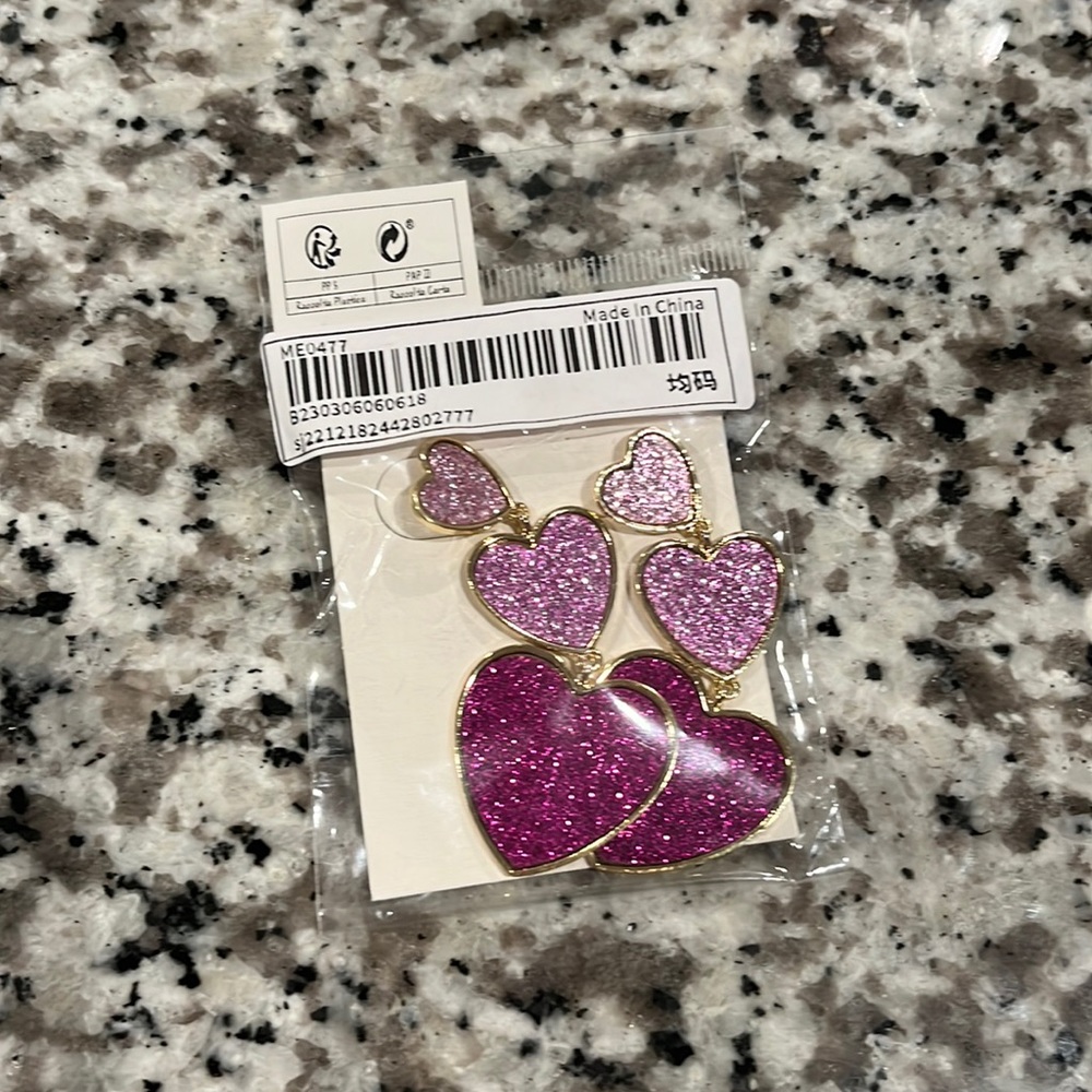 Heart Dangle Earrings